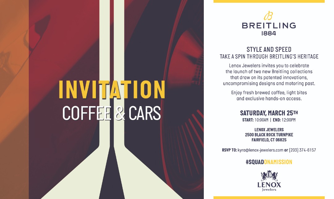 Cars & Coffee with Lenox Jewelers and Breitling