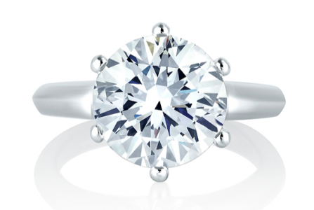 solitaire diamond engagement ring by Fana