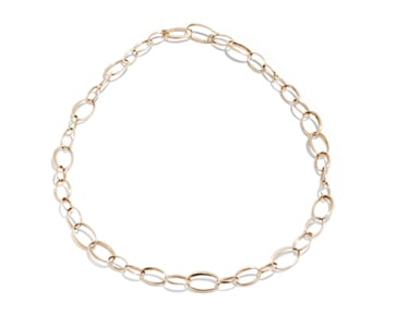 A rose gold chain necklace from Pomellato.