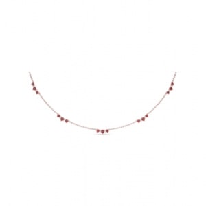 A ruby and diamond station necklace from Fana.